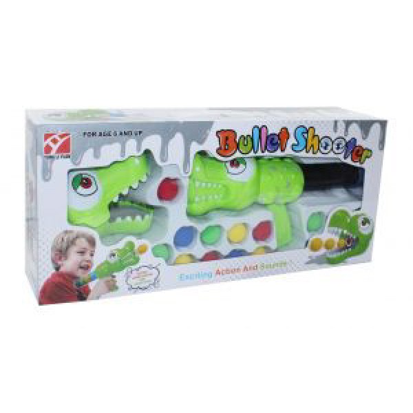 ΠΑΙΧΝΙΔΙ BULLET SHOOTER ΚΡΟΚΟΔΕΙΛΟΣ ΜΕ ΜΑΛΑΚΕΣ ΜΠΑΛΕΣ 19ΤΜΧ ΓΙΑ ΣΚΟΠΟΒΟΛΗ ΜΕΓΑΛΩΝ ΑΠΟΣΤΑΣΕΩΝ 20540-8